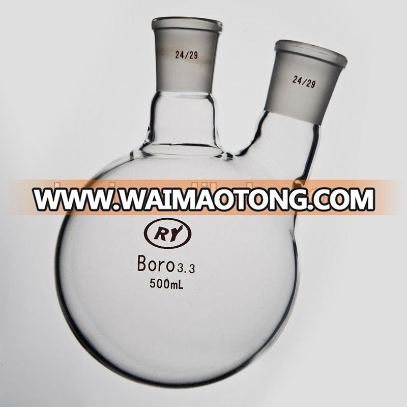 Shanghai professional lab glassware factory 3.3 borosilicate glass lab flask