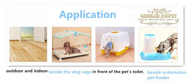 High density 100%recycled super absorbent pet products cat litter mats
