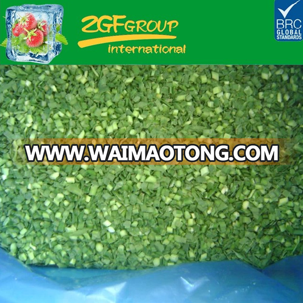 High Quality fresh IQF frozen sliced chives herbs chives/leek
