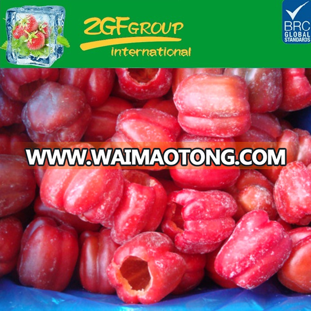 IQF frozen Sweet Green Red Pepper With Dices Strips Cubes Cups
