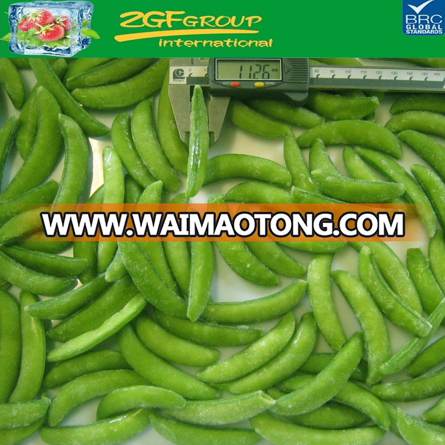 2017 New Season Hot Sale crop iqf frozen sugar snap pea