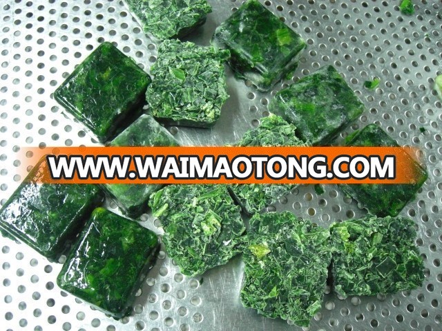 Hot sale high quality frozen IQF frozen spinach ball grounded