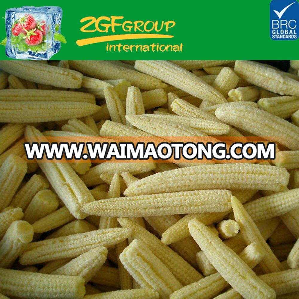 New Season high quality fresh iqf frozen baby corn cut for sale