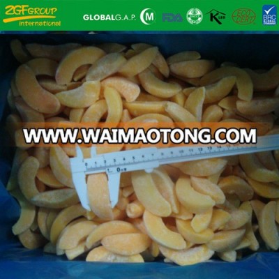 Chinese IQF frozen yellow peach with export standard