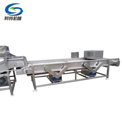 Vegetable fruit bubble washing machine and food processing production line