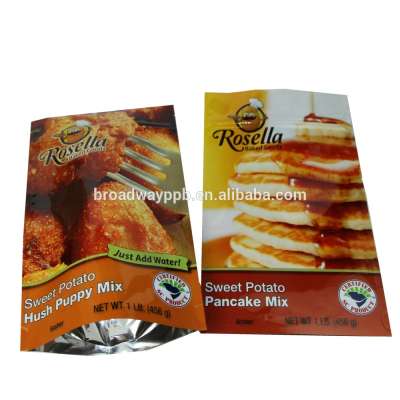 custom printed food frozen packaging plastic bag for seafood, salmon, fish, vegetables, fruit sauce